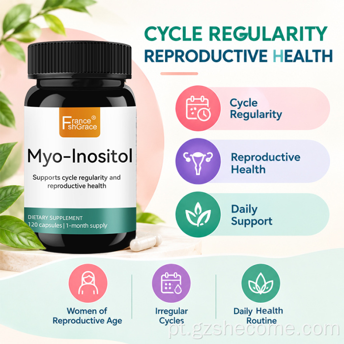 Shecome Myo Inositol Cápsulas Saúde Reprodutiva